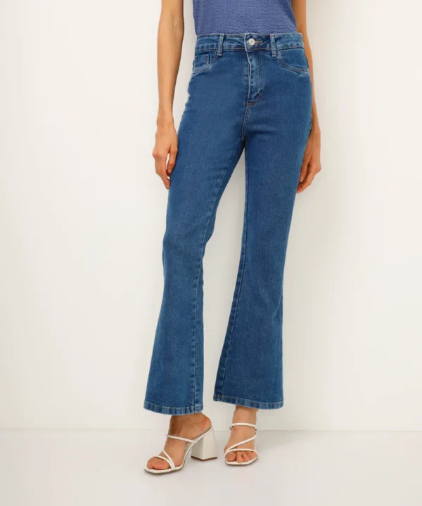 Calça jeans boot cut sawary azul